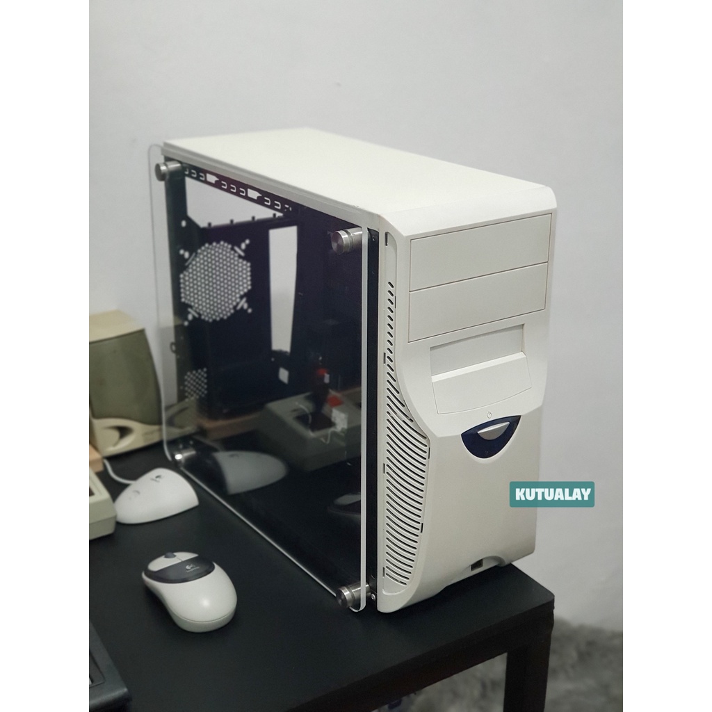 Casing Vintage Desktop ATX CPU Jadul Retro Custom Akrilik Retrobright