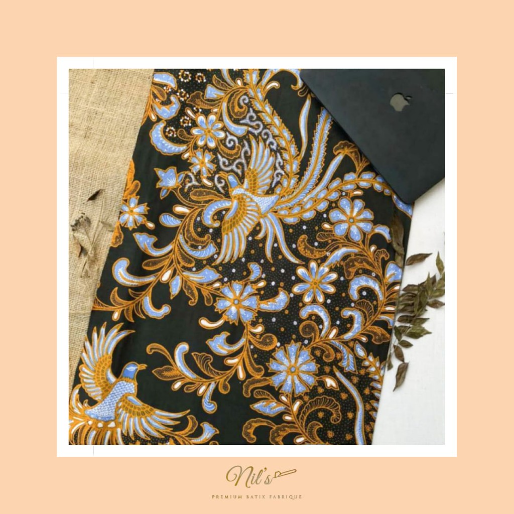 Kain batik cap premium jarik / kebaya/seragam pernikahan/ couple set/bridesmaid/ Black Joyoningrat