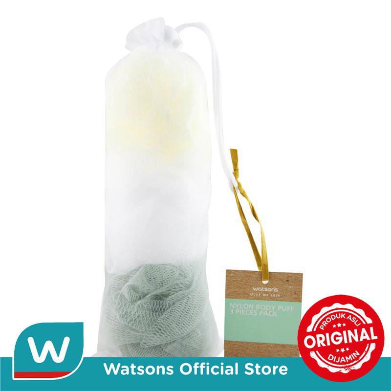 Watsons Nylon Body Puff 3 Pieces Pack