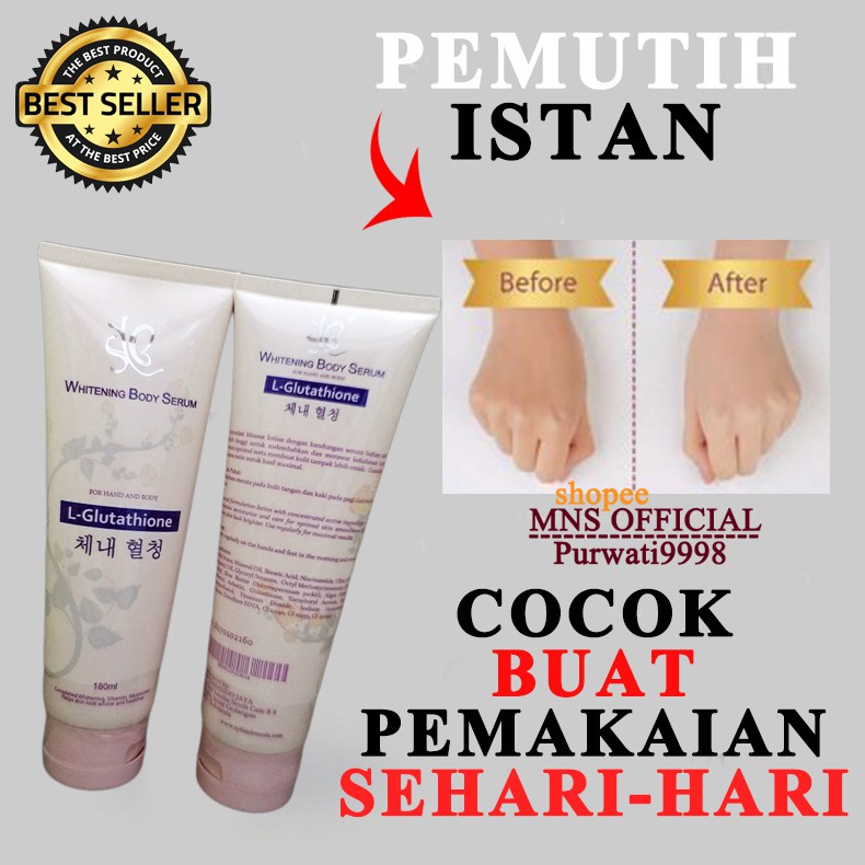 BPOM Whitening Body Serum L-Glutathione Original