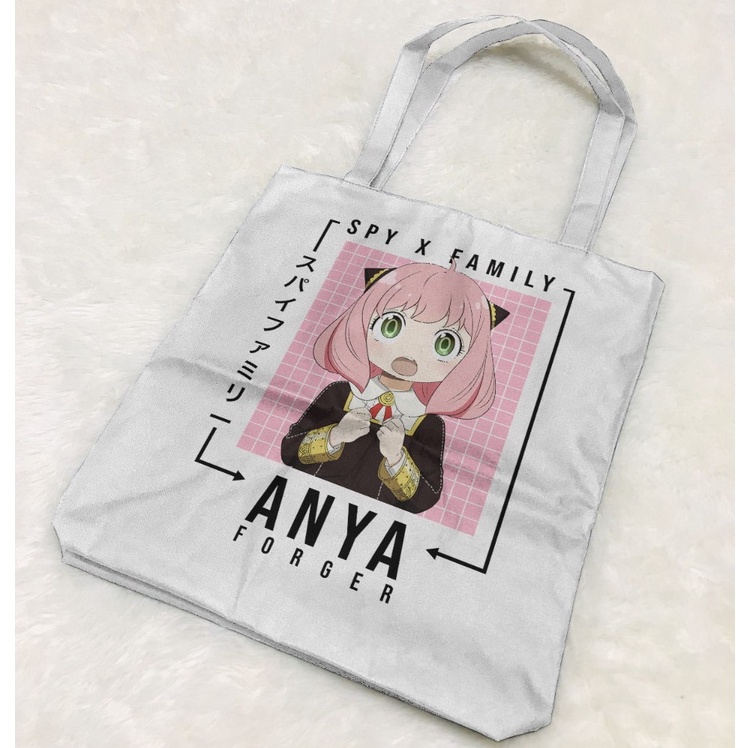 Totebag Anya Forger Kanji Anime Manga SPY x Family Premium Unisex