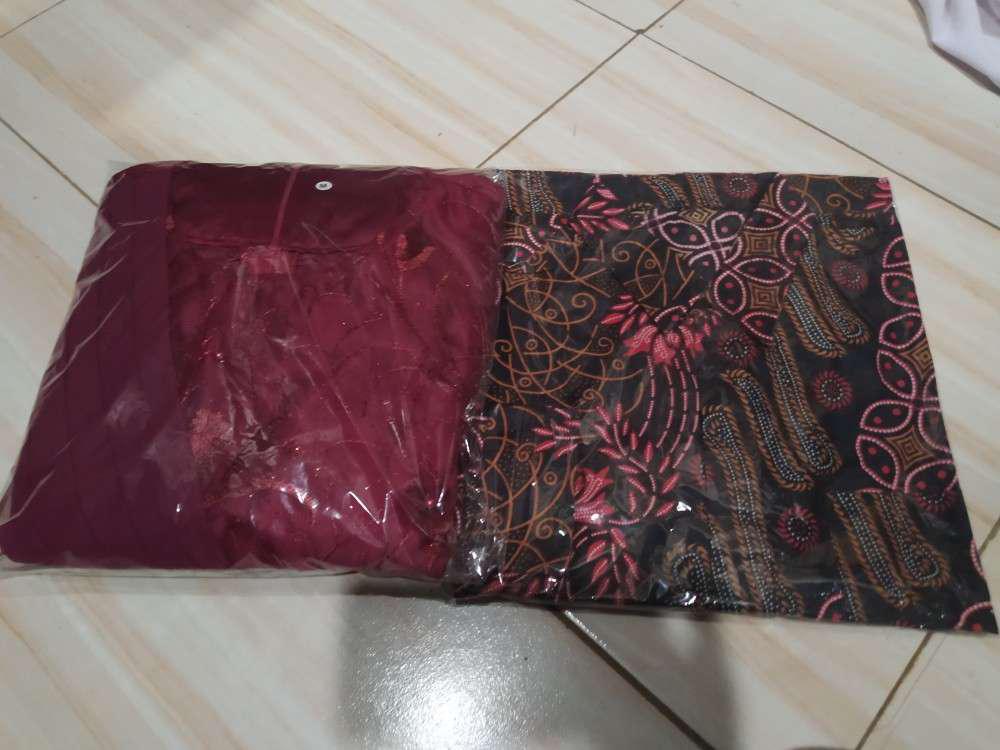 Set Couple Amalia Maroon