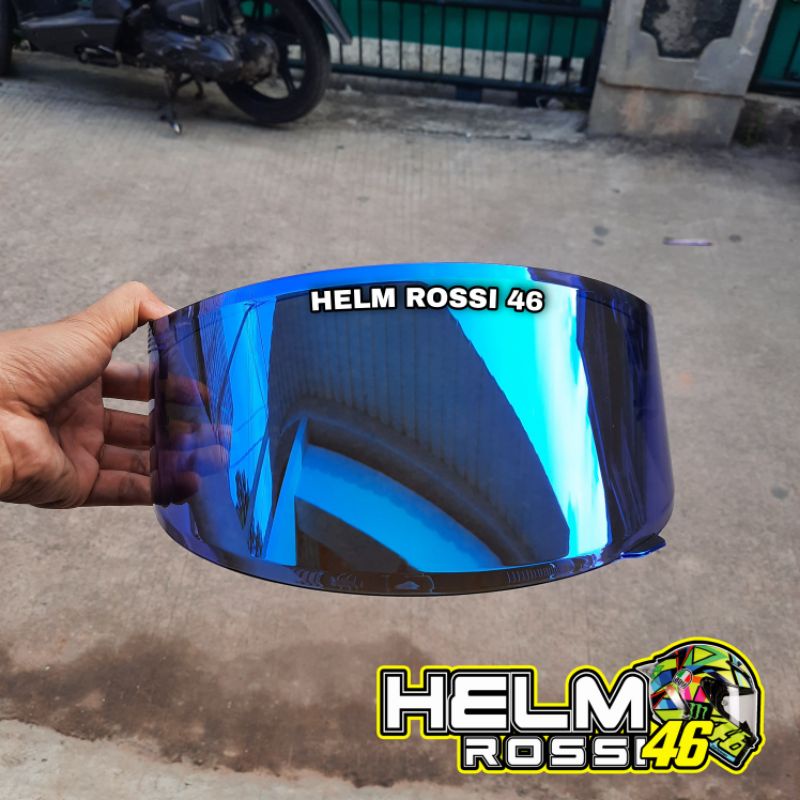 Visor Helm KYT R10 RC7 K2 RIDER V2 R V2R MDS VICTORY Iridium Red Blue Futuro Blue Ice Kaca Flat Aquamarine Seri 3 Kabuki