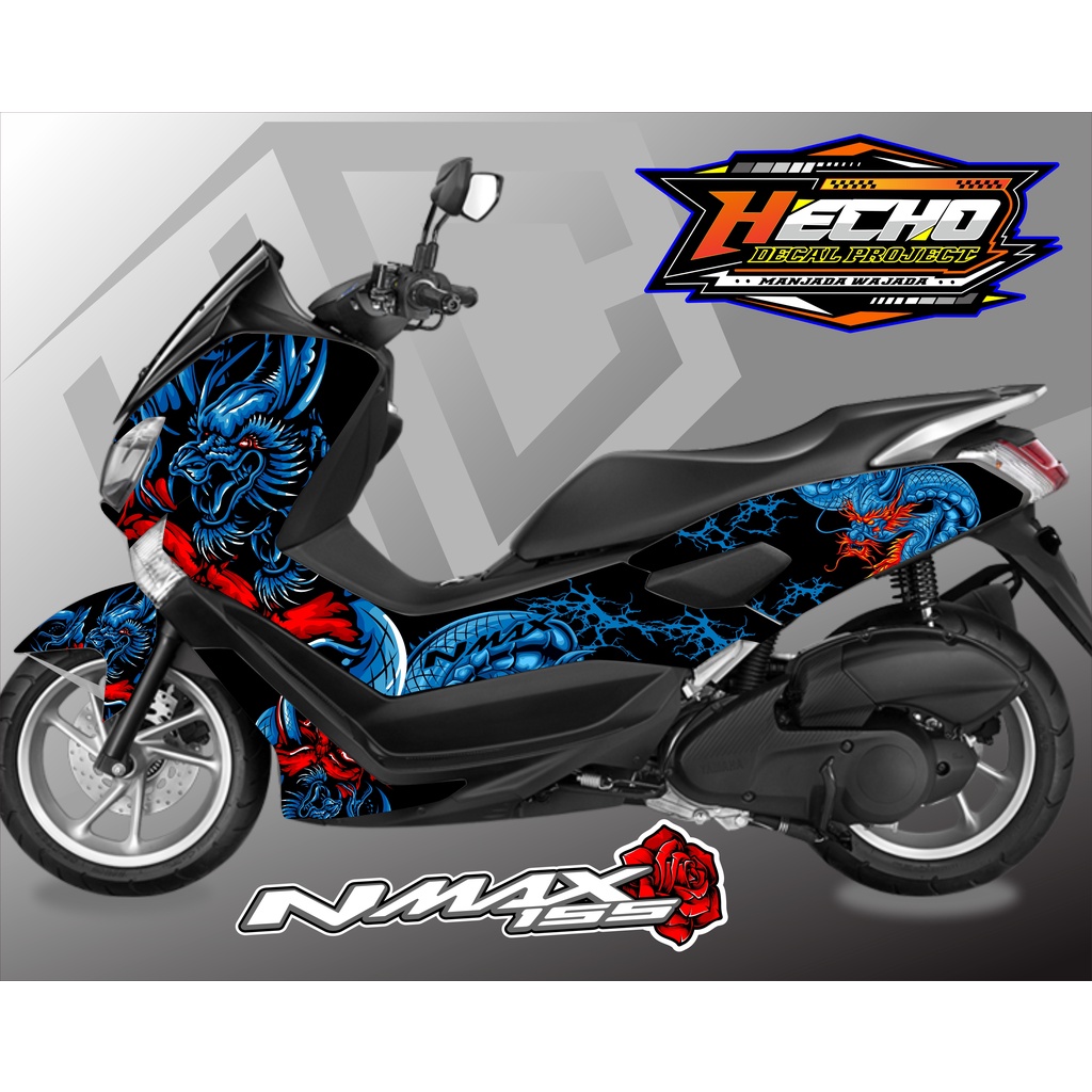 DECAL STIKER NMAX OLD STICKER NMAX OLD DEKAL FULL BODY  DRAGON