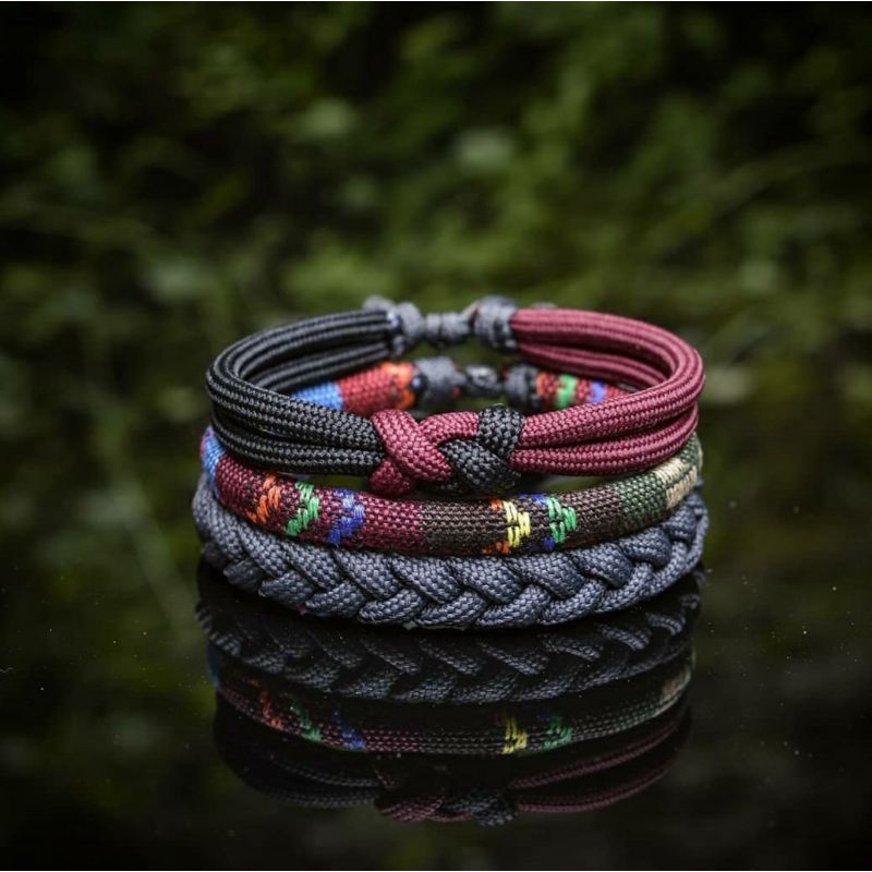 Gelang pria tali keren premium