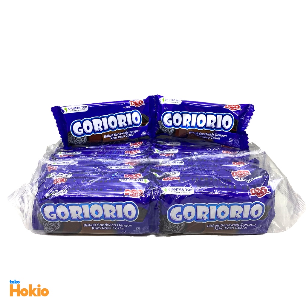 

Goriorio Biskuit Sandwich Krim Coklat 1 pak isi 20 bungkus