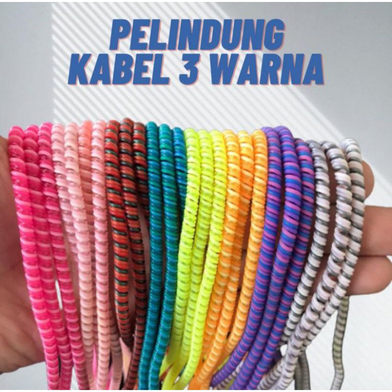 Pelindung Kabel Charger Spiral Protector Kabel Data Kabel Headset