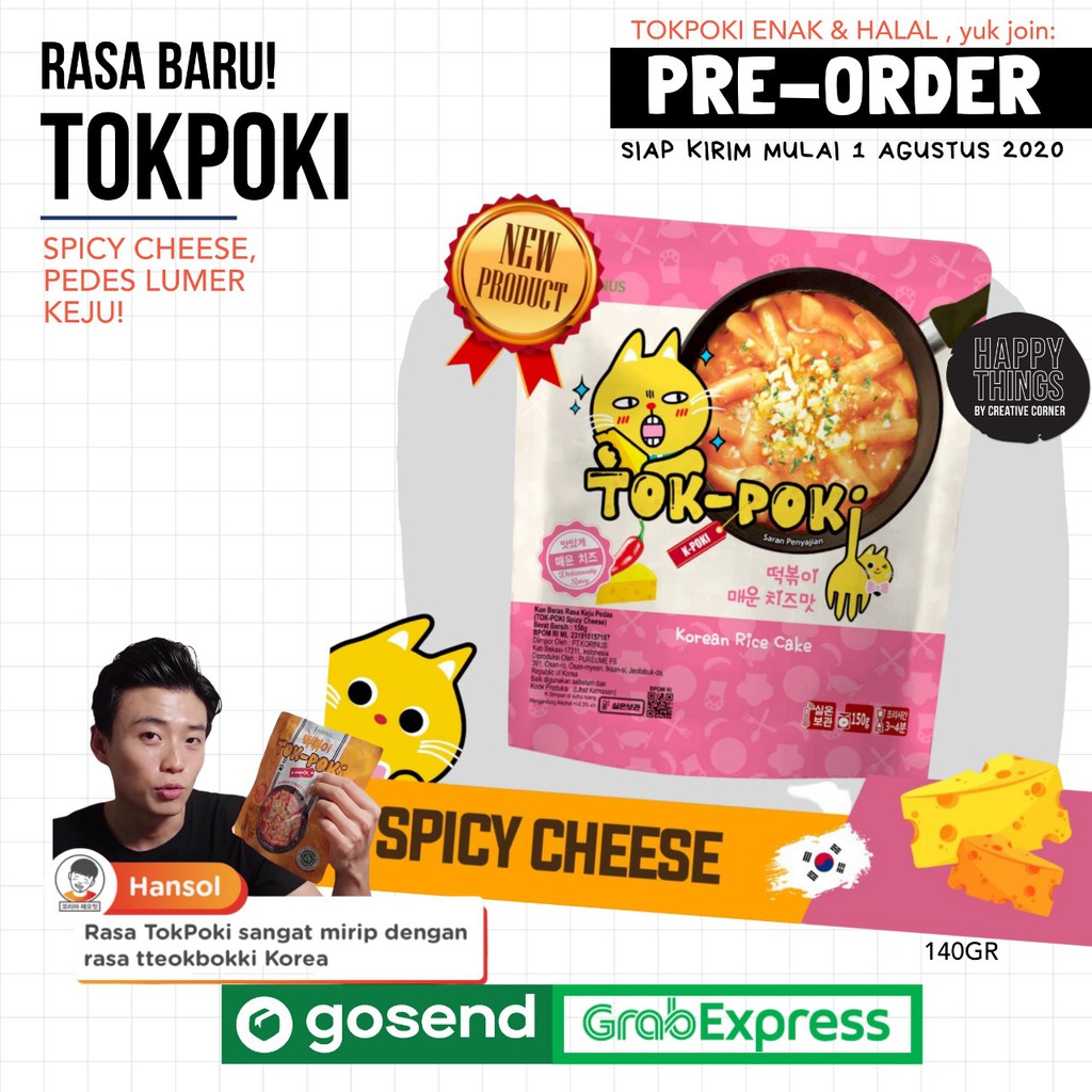 

Korinus K - Bunsik Tokpoki SPICY CHEESE / Tteokbokki / Topoki / Tok-Poki Pedas Keju instant