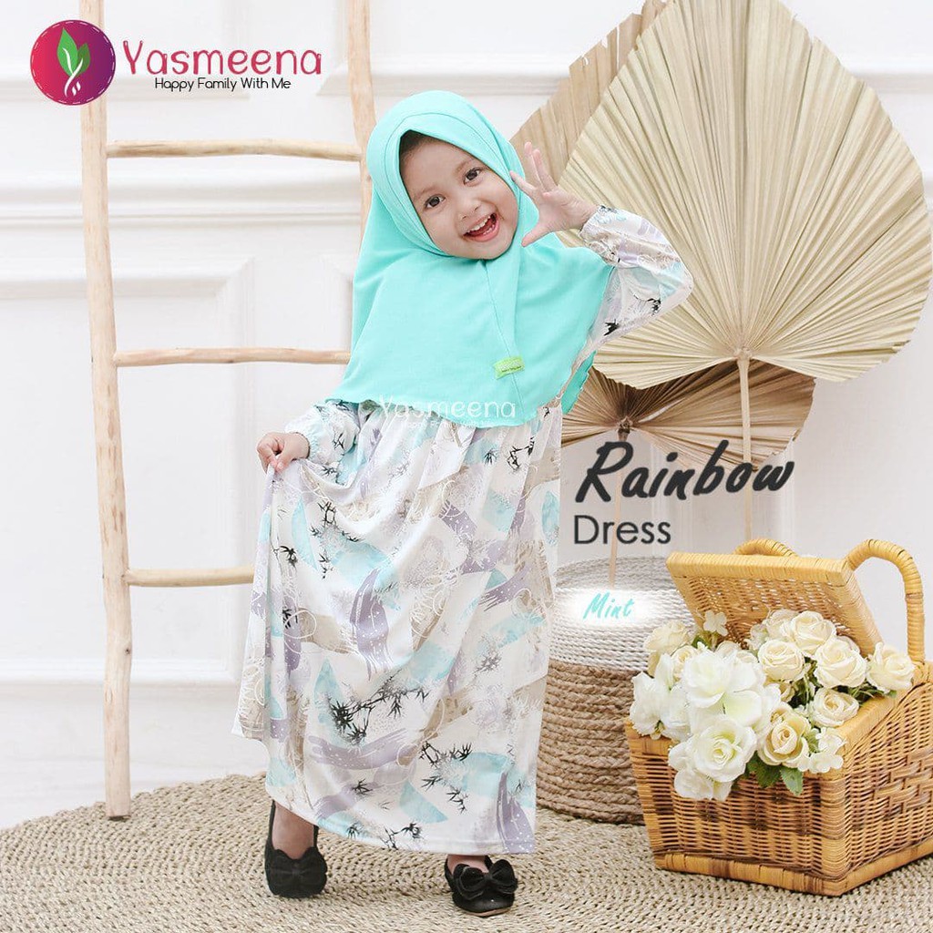 Sale Ramadhan Gamis Anak Perempuan Terbaru Warna Mint