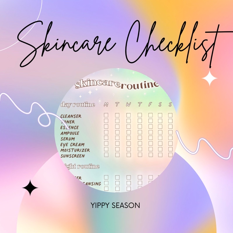 

Notepad - SKINCARE CHECKLIST