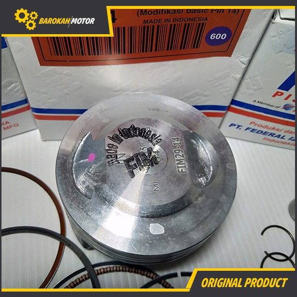 Piston kit seher set KLX FIM size 58 58.5 59 59.5 60, 61 62 63 64 pen 14 FIM-2