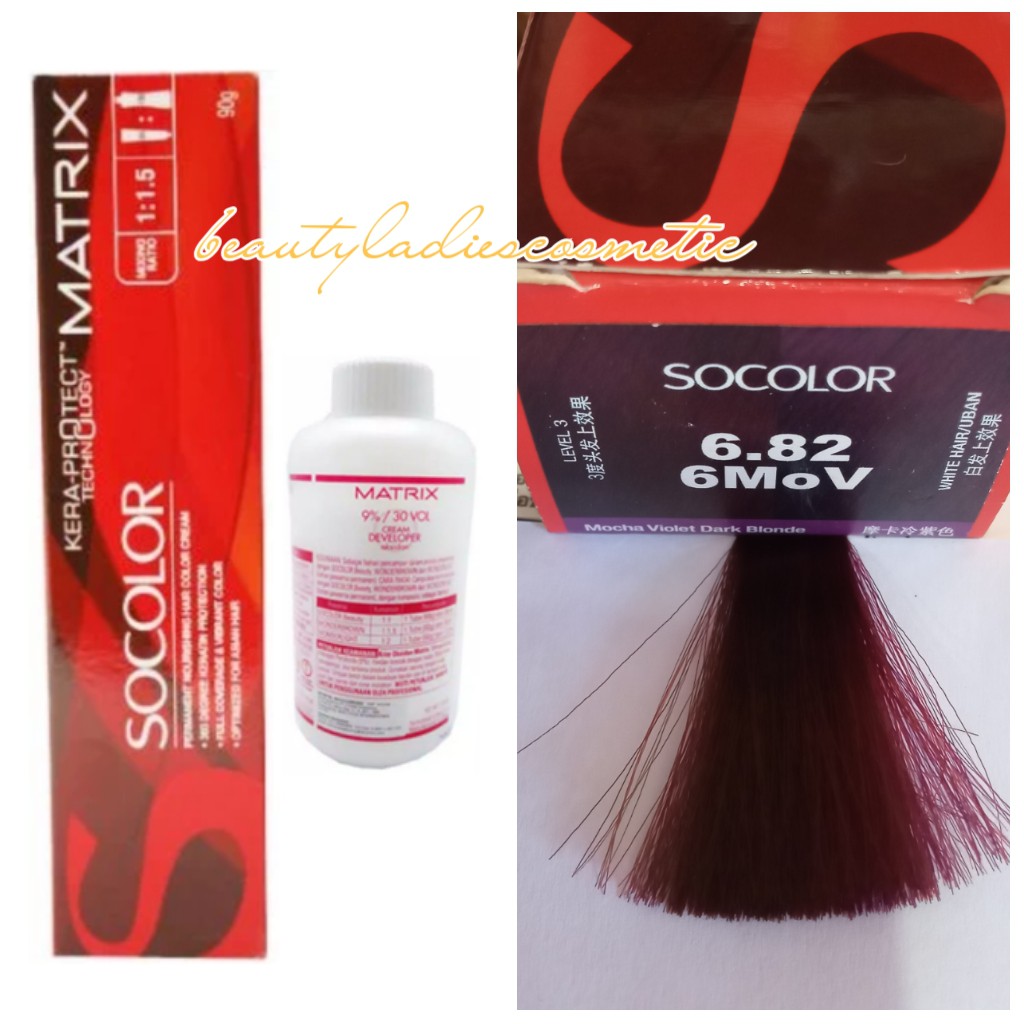 MATRIX SOCOLOR 6.82 MOCHA VIOLET DARK BLONDE 90ML LEVEL-6