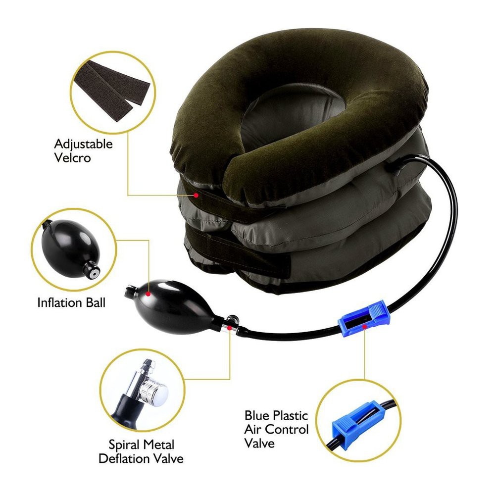 [READY BANDUNG] Penegak Leher Air cervical traction - Neck support Bantal Pompa Leher