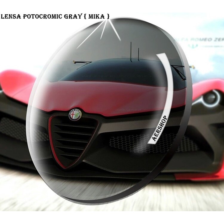 Lensa kacamata minus lensa photocromic ( - 6,25 s/d - 8.00 )