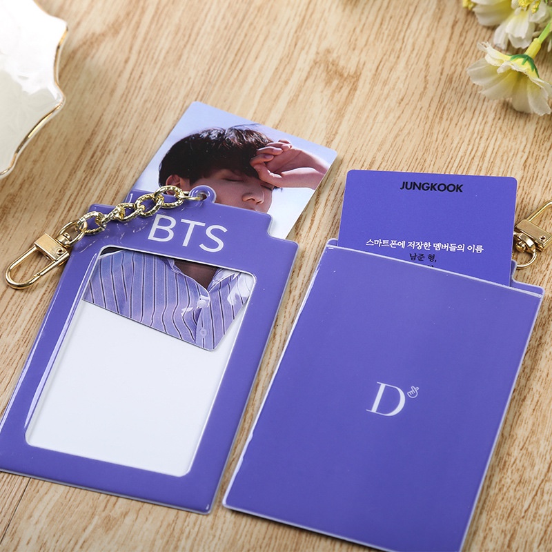 Dicon D101 Holder Kartu Foto Kpop BTS Bangtan Boys Album Dicon Dengan Gantungan Kunci