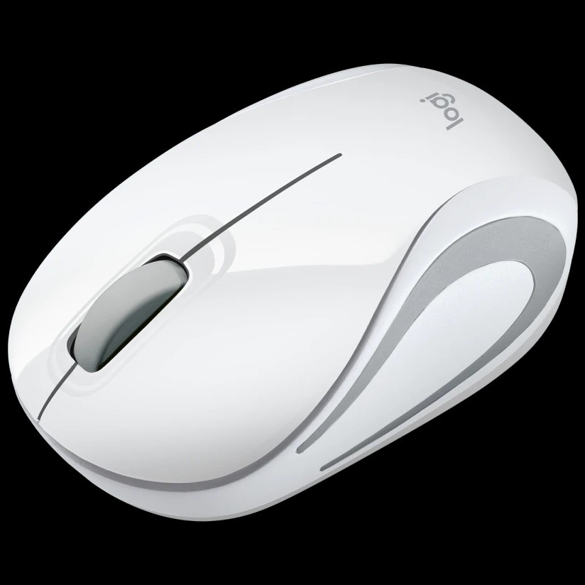 White MOUSE MINI WIRELESS LOGITECH M187 WHITE 100% Original PUTIH RESMI