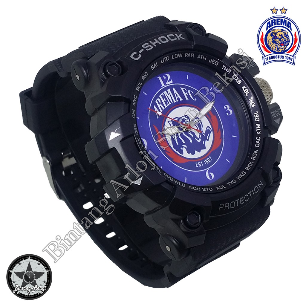 Jam Arema Outdoor Anti Air Motif #LogoAremaSingoEdan