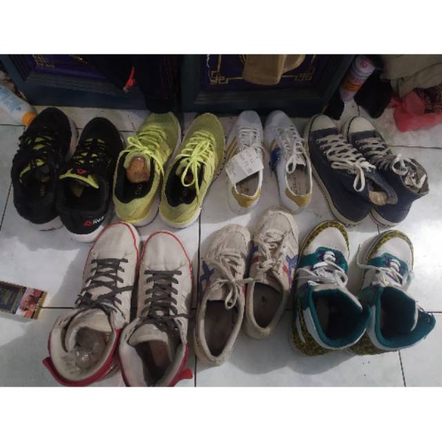 Sepatu second brand borongan 7 psg