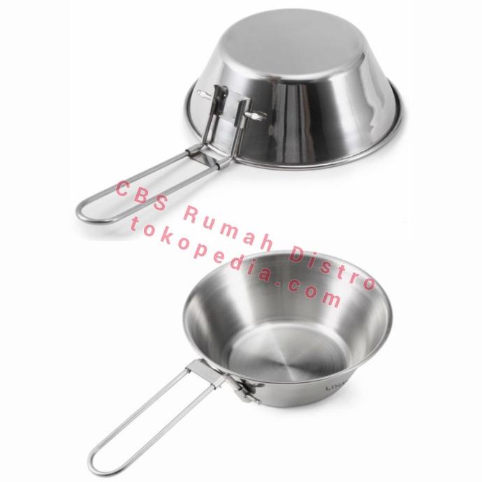 Mangkok Gelas Kopi Lipat Bowl Folding Stainless Outdoor Gunung Kemah Terlaris