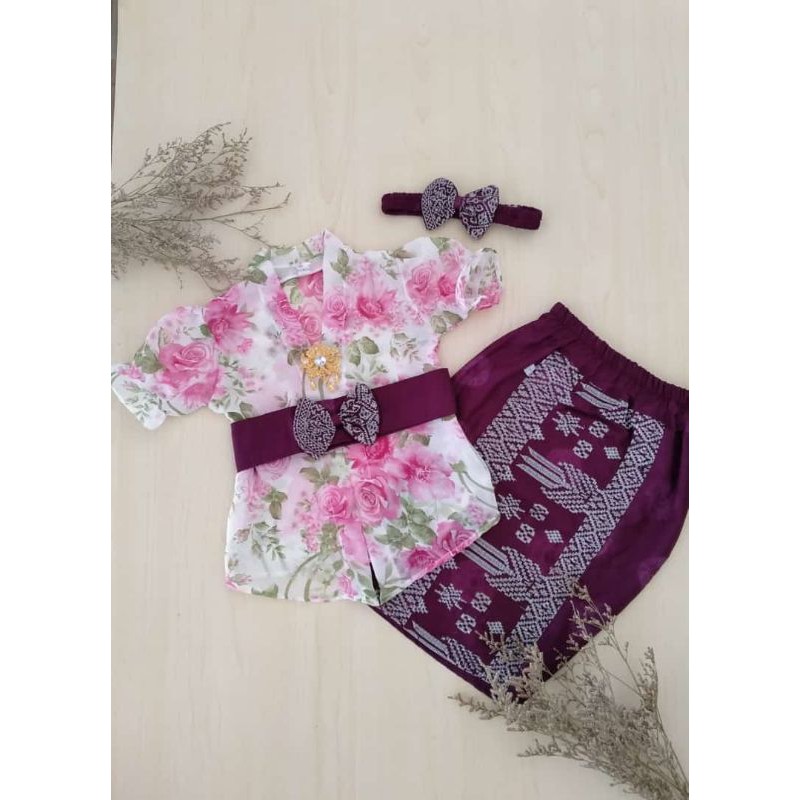 0-8 tahun free bandana SET KEBAYA SIFONE+KAMEN OBI ANAK