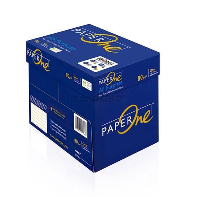 

Kertas PAPER ONE F4 FOLIO 80GRAM [ KHUSUS 1BOX GOJEK&GRAB ]