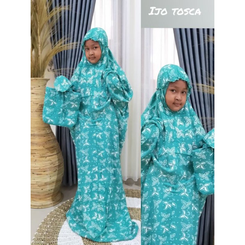 mukena anak lajuran terusan