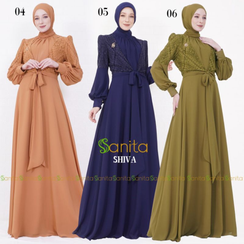 Gamis New SHIVA DRESS by Sanita bisa COD