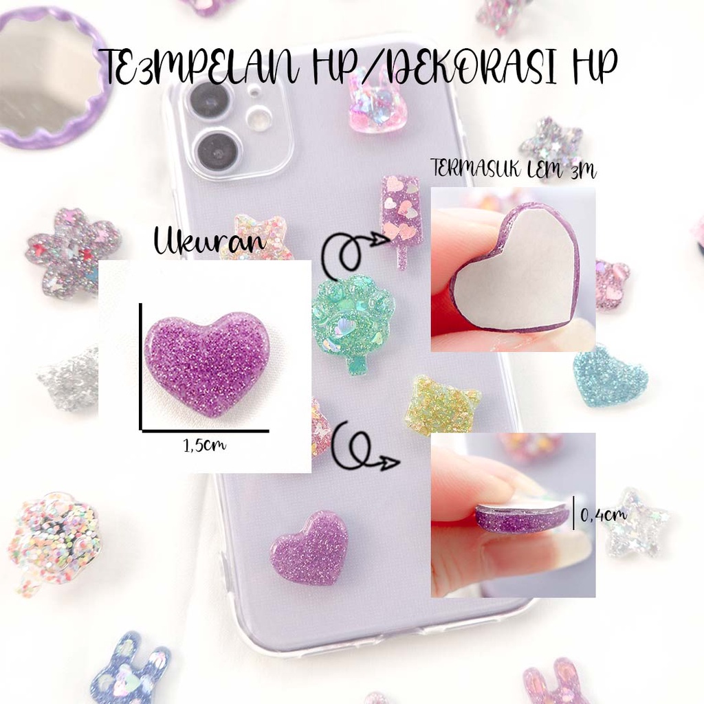 (READY STOCK) TEMPELAN CASING HP/DEKORASI CASING HP/HIASAN CASE HP/CASE IPAD/CASE MACBOOK/CASE AIRPODS/CASING HP UNIK/CASING HP LUCU