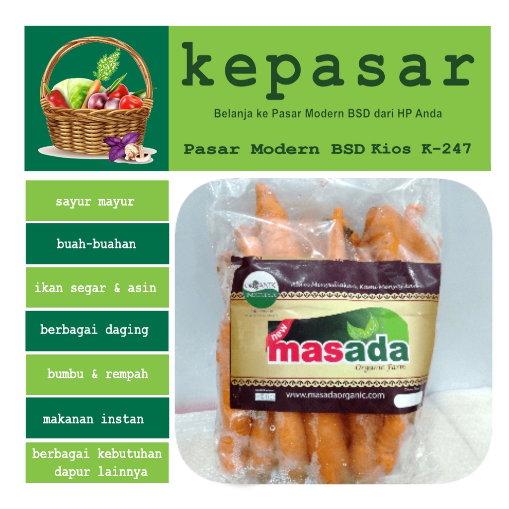 

Wortel Organik Masada 1 pack
