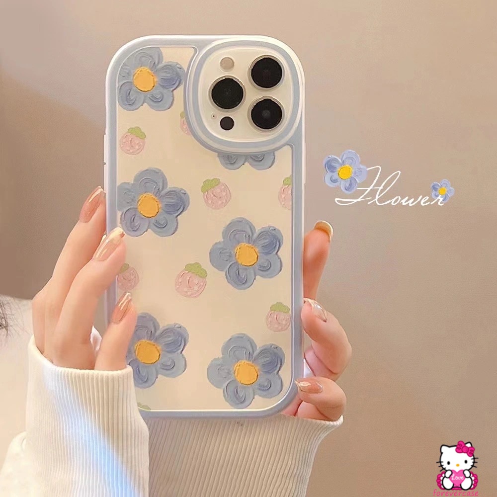 Soft Case TPU Motif Lukisan Minyak Bunga Strawberry Untuk Vivo Y35 Y16 Y22 Y21S Y21T Y21 Y33S Y20 Y17 Y15A Y12 Y15s Y11 Y33T Y20 Y20 Y50 Y1S Y20i Y1S Y30 Y20i Y1S Y20