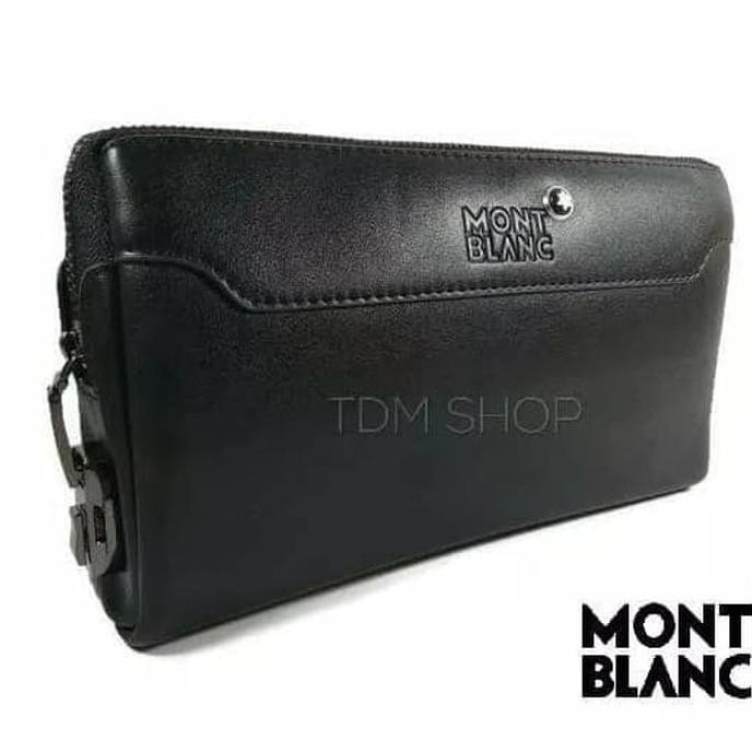 HANDBAG TAS TANGAN PRIA MONTBLANC IMPORT - HITAM