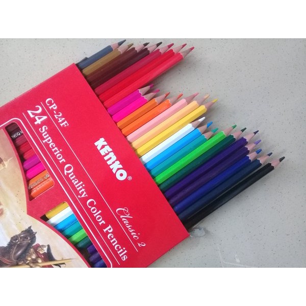 

terbatas Pensil Warna 24 Superior Quality Color Pencils Classic - Kenko CP-24F Limited