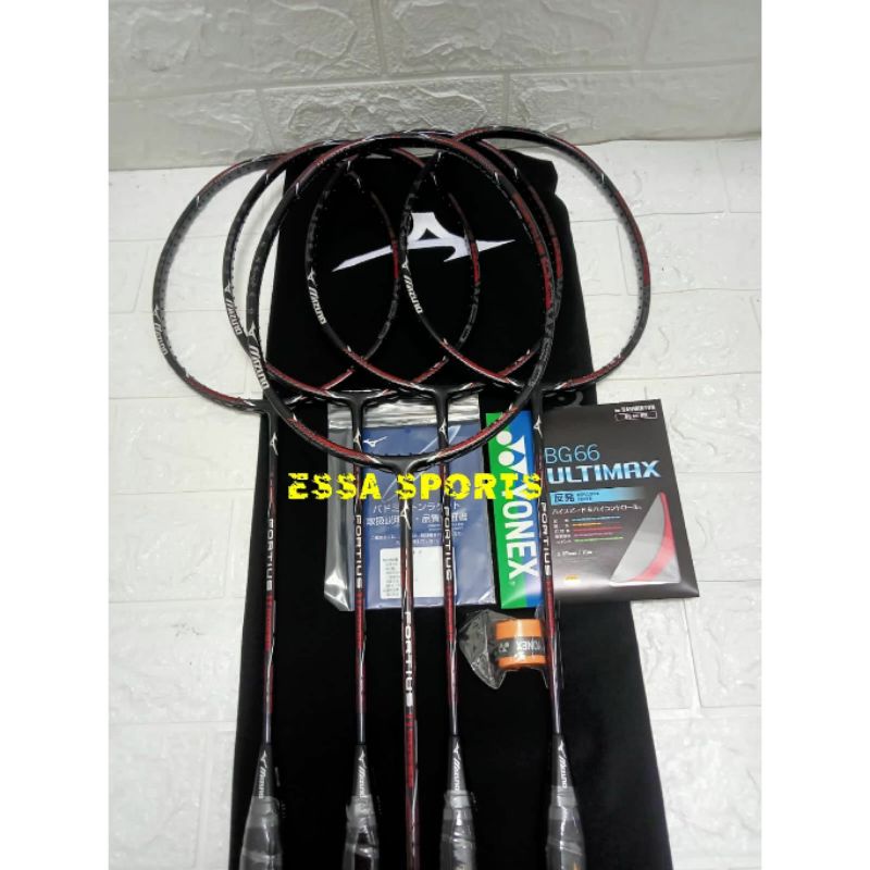 RAKET MIZUNO FORTIUS 11 POWER FREE SENAR GRIP DAN ONGKOS PASANG