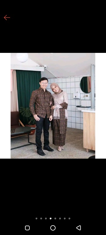 Maura Couple - Sania Ruflle Batik Couple Ori Ndoro Jowi Garansi Termurah Shopee - Modern Batik Solo