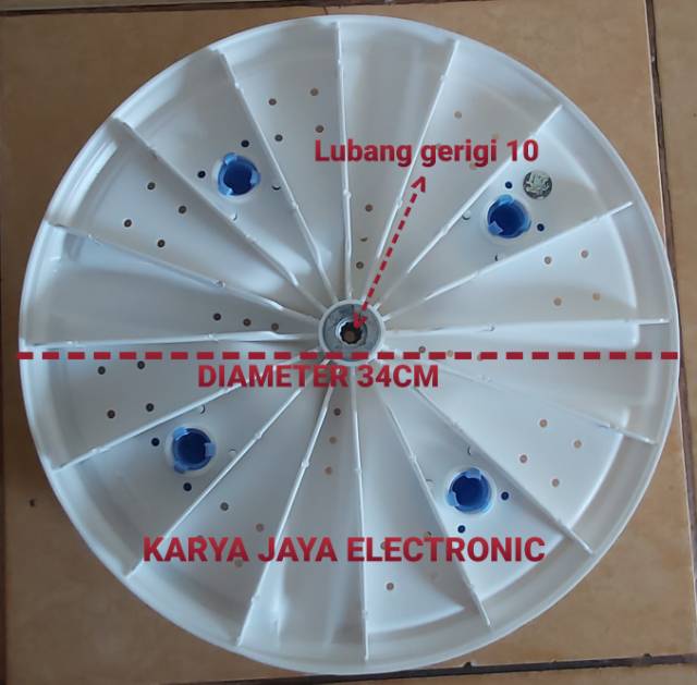 PULSATOR/POLISATOR MESIN CUCI GERIGI 10