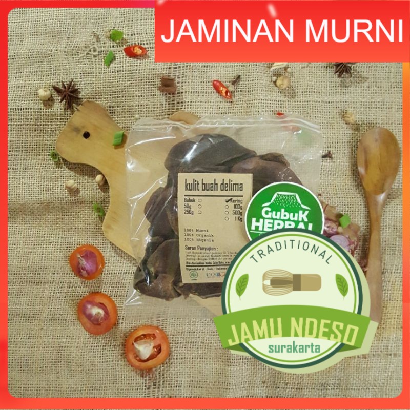 

KULIT BUAH DELIMA KERING 100 GRAM - Punica Granatum - MURNI - JSR - REMPAH - PREMIUM QUALITY