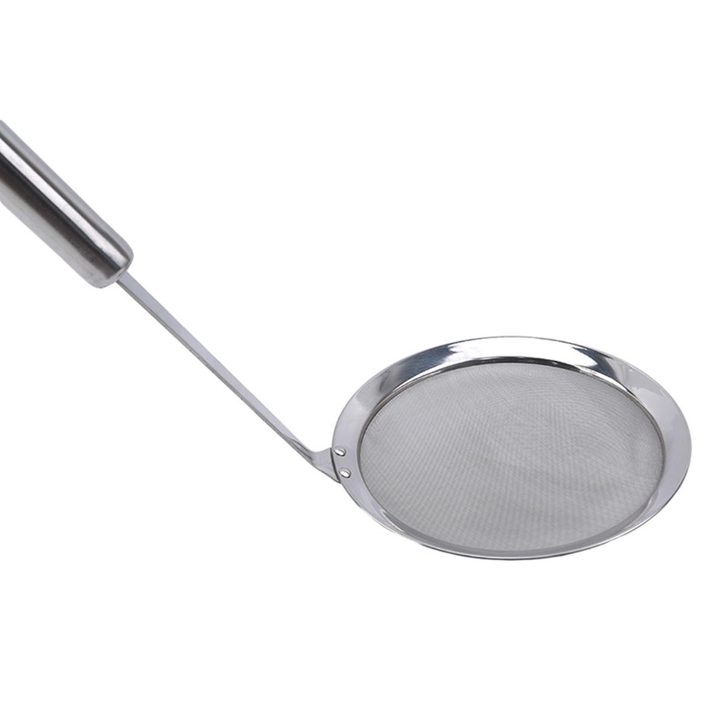 [Elegan] Sendok Saringan Masak Dapur Jaring Halus Stainless Steel Ayakan Colander Praktis