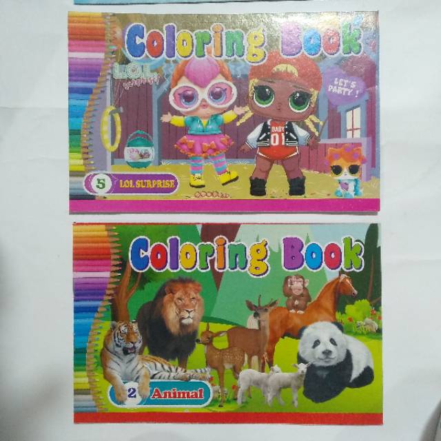 Buku Mewarnai Kecil (1 pcs)