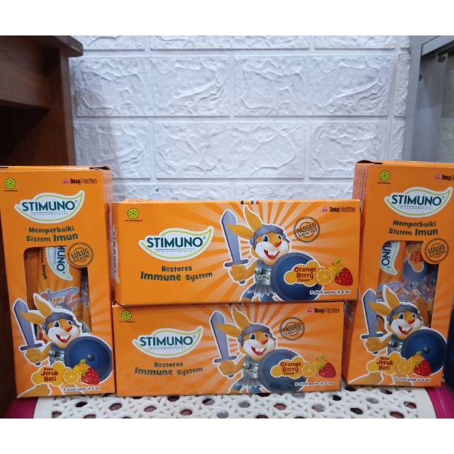 Stimuno Anak Pack isi 5 / Stimuno Anak Sachet Jeruk Beri