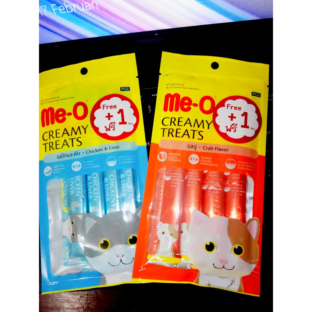 Me-O Creamy Treats / Me-O Snack Kucing per Sachet