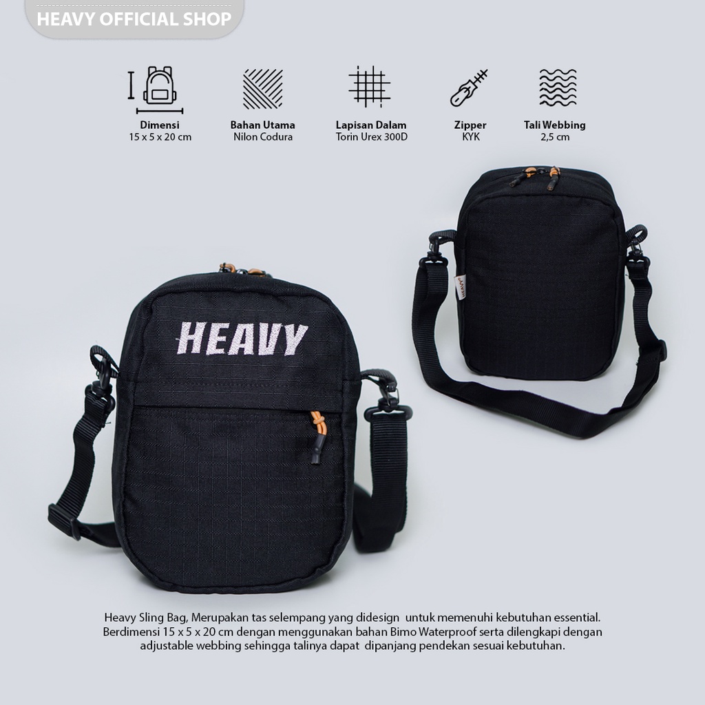 Tas Selempang Pria Casual Heavy Original Traveling Premium Sling Bag Heavy