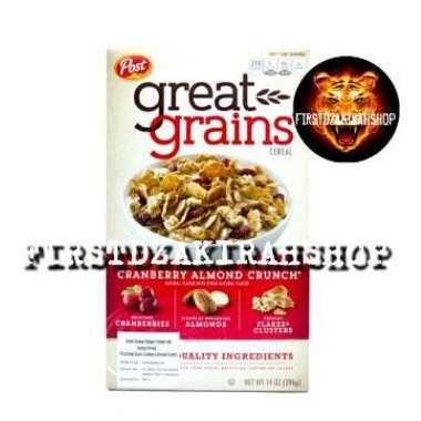 

POST GREAT grain cranberry almond crunch sereal 396gr