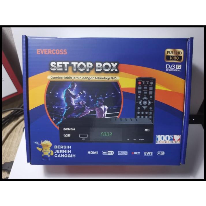 Jual Evercoss Set Top Box Pro Tv Digital Receiver Full Hd Shopee