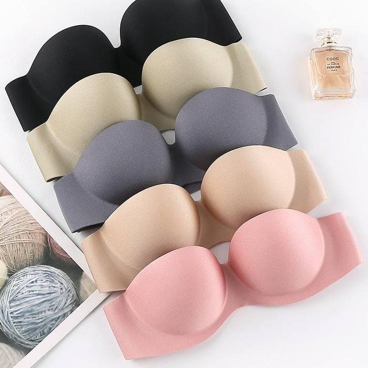 LF - BioBra Kait Bra PushUp Double apless Invisible Bra Tanpa Tali Bra38 F8E3