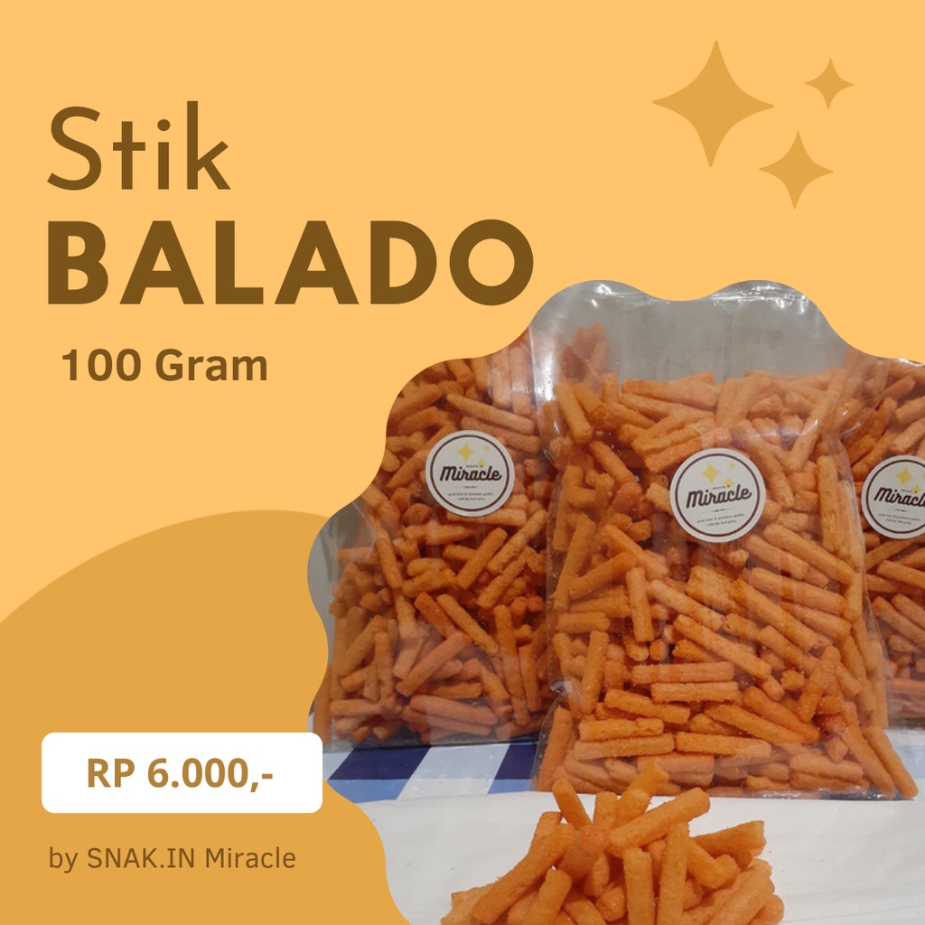 

SNACK CEMILAN STIK BALADO 100 GRAM