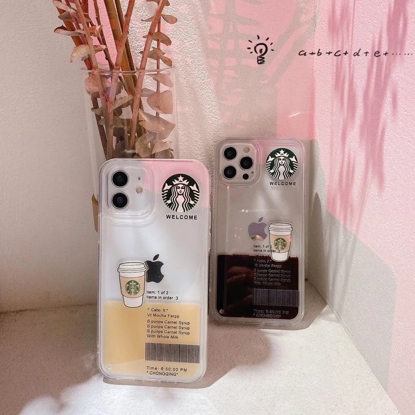 Pop Creative iPhone Case (Untuk Iphone 6 - iphone 13 Pro Max) Pola Kopi Mengambang + Casing iPhone 14 Pro Max 14 Plus