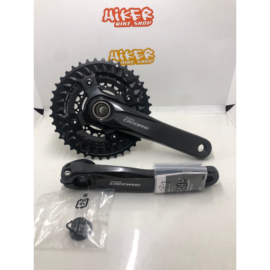 Crank Set HT2 MTB Triple Shimano M6000 10 11 Speed Chainring 40 30 22T Panjang Arm 170 Bahan Alloy B