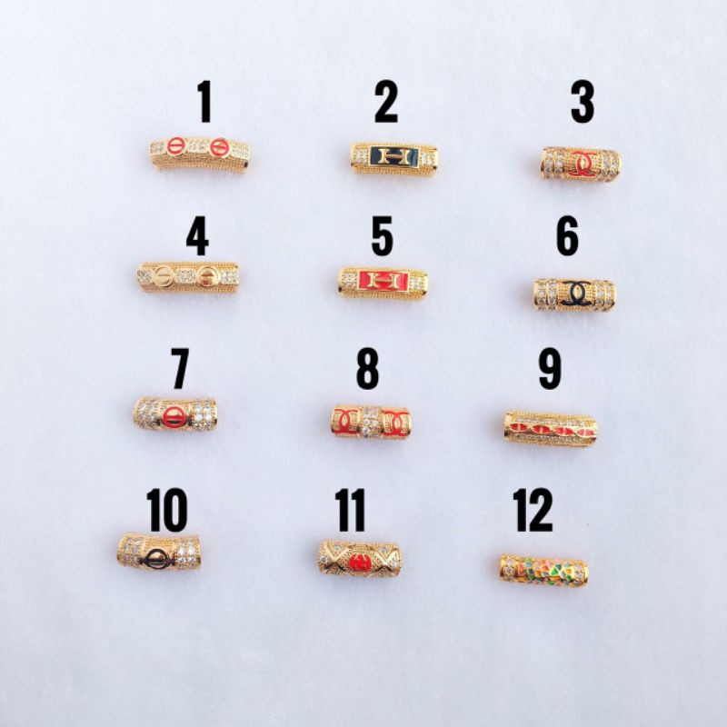 Xuping Tabung Gelang Tali Premium Hitam Merah craft liontin emas