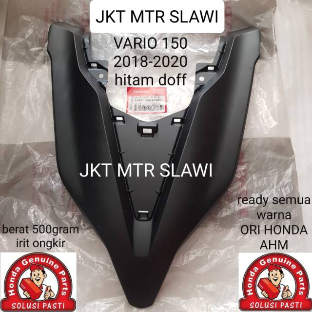 cover front tameng depan panel depan hitam doff dop vario 150 2018-2020 ori honda ahm