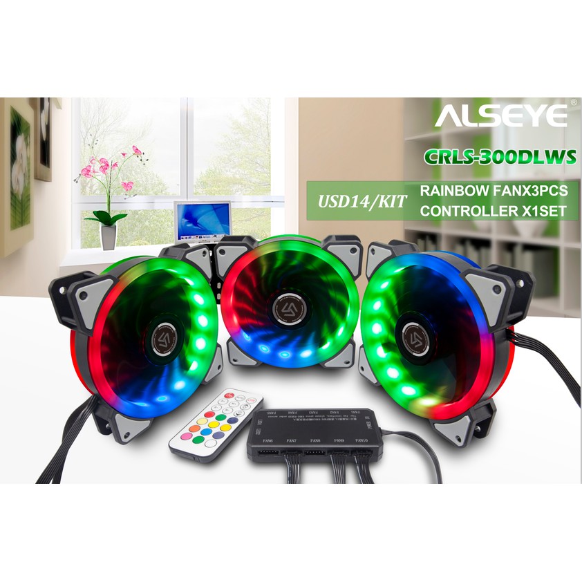 Alseye D-Ringer Rainbow CRLS-300DLWS Fan Case